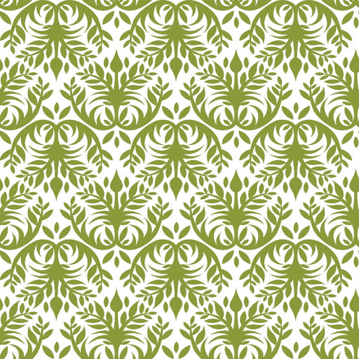 Double Dutch Damask - Basil - RM Coco - Fabric by the Yard