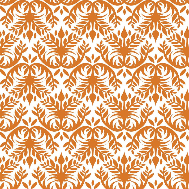 Double Dutch Damask - Apricot - RM Coco - Fabric by the Yard