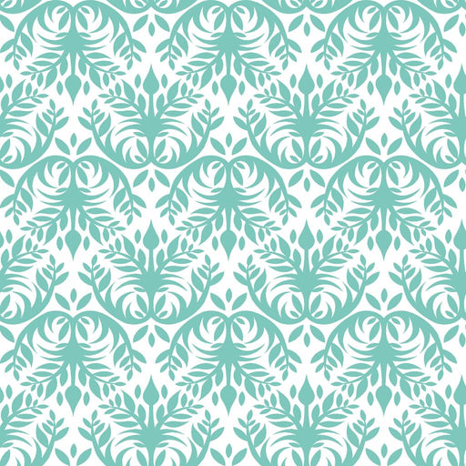 Double Dutch Damask - Frosted Jade - RM Coco - Fabric by the Yard