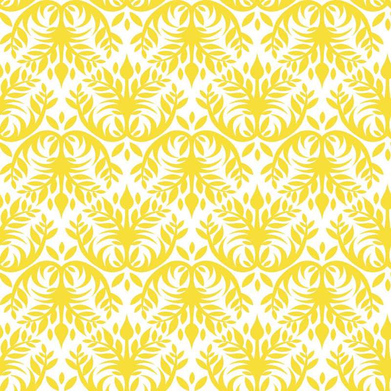 Double Dutch Damask - Sunshine - RM Coco - Fabric by the Yard