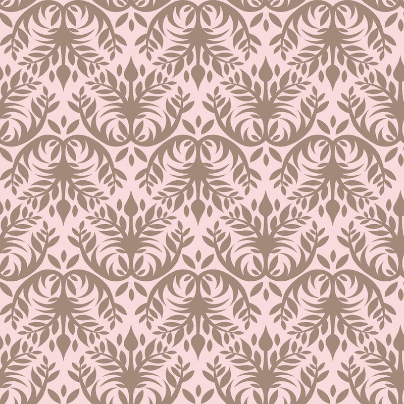 Double Dutch Damask - Pink Sprinkles - RM Coco - Fabric by the Yard