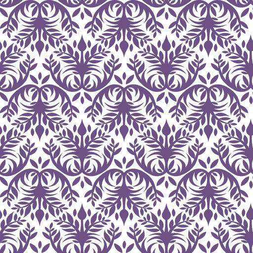 Double Dutch Damask - Lilac - RM Coco - Fabric by the Yard