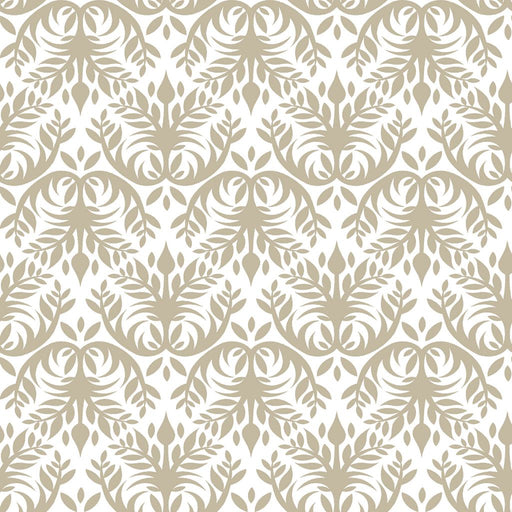 Double Dutch Damask - Sandstone - RM Coco - Fabric by the Yard