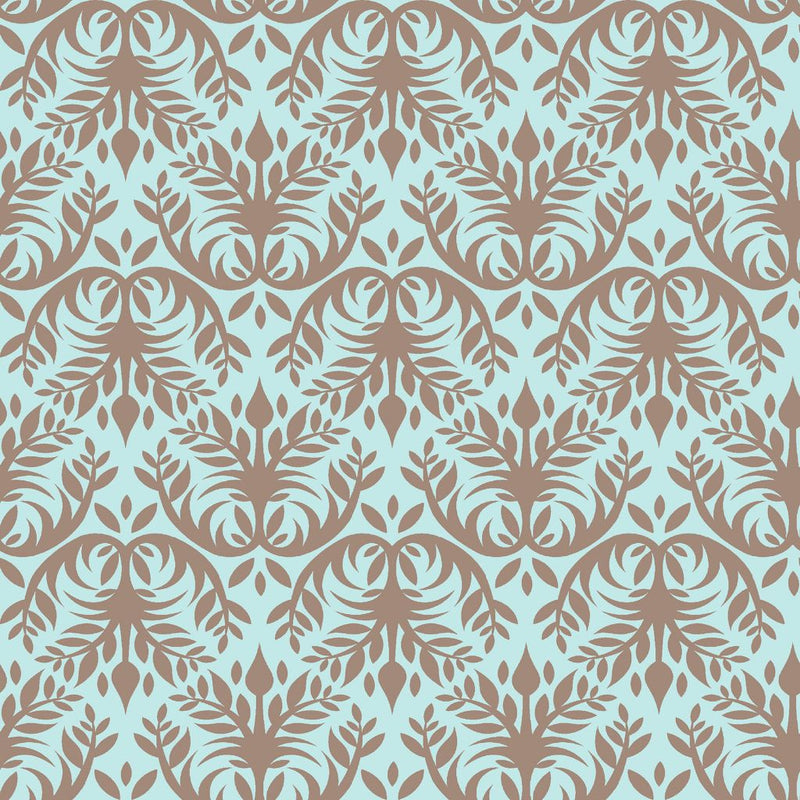 Double Dutch Damask - Spa - RM Coco - Fabric by the Yard