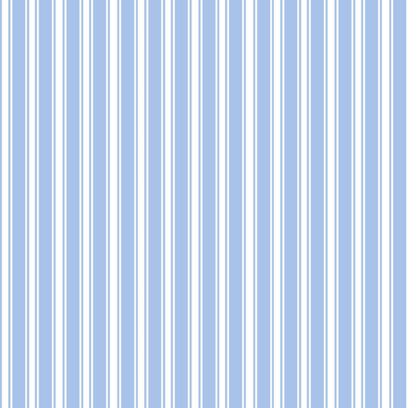 Double Dutch Stripe Reversal - French Blue - RM Coco - Fabric by the Yard