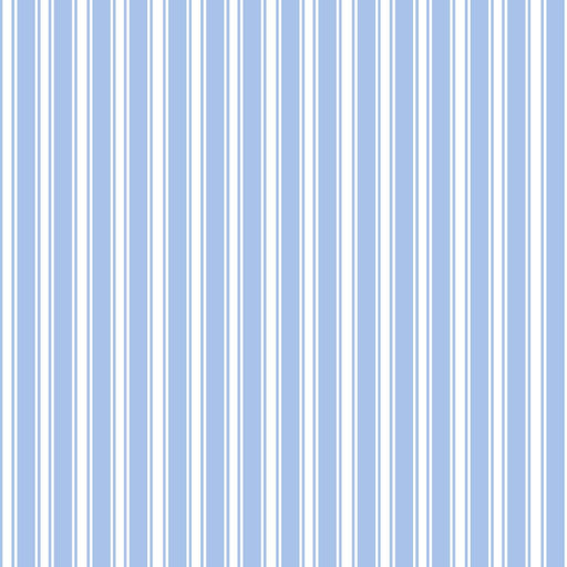 Double Dutch Stripe Reversal - French Blue - RM Coco - Fabric by the Yard