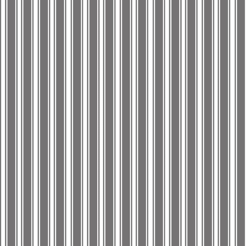 Double Dutch Stripe Reversal - Pewter - RM Coco - Fabric by the Yard