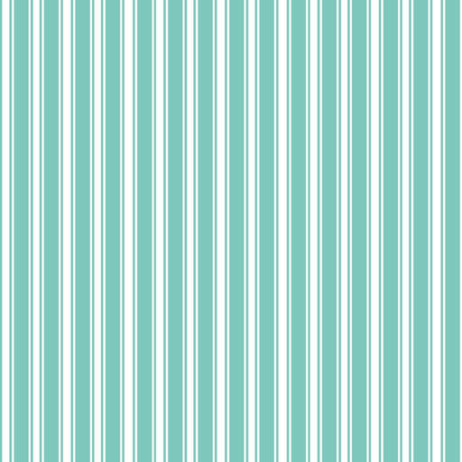 Double Dutch Stripe Reversal - Sea Glass - RM Coco - Fabric by the Yard