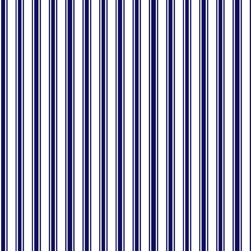 Double Dutch Stripe - Cobalt - RM Coco - Fabric by the Yard