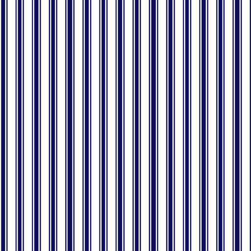 Double Dutch Stripe - Cobalt - RM Coco - Fabric by the Yard
