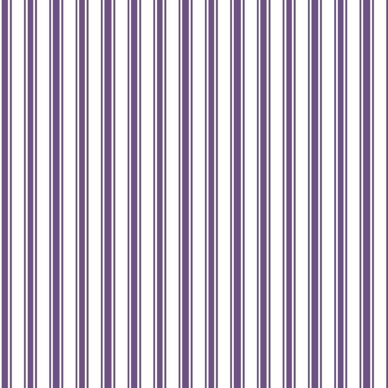 Double Dutch Stripe - Lilac - RM Coco - Fabric by the Yard