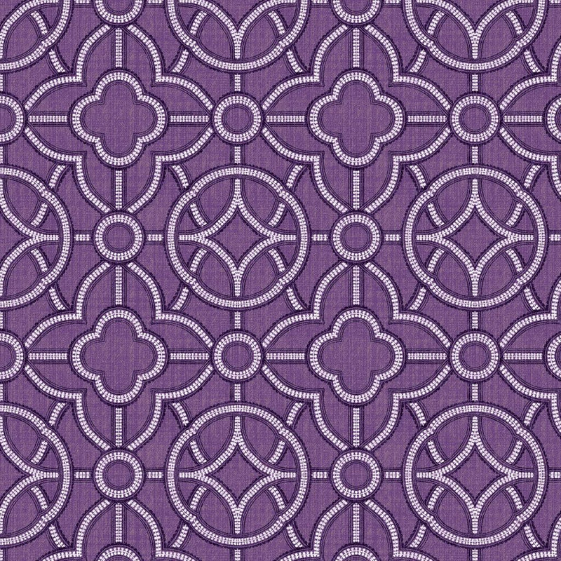 Roundabout - African Violet - RM Coco - Fabric by the Yard
