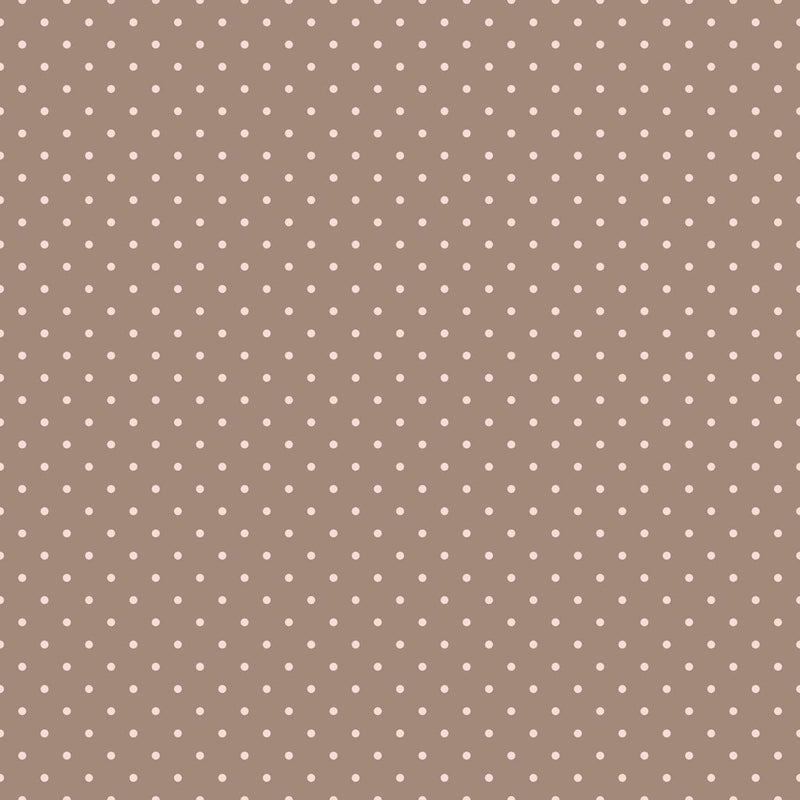Spot On Reversal - Chocolate Strawberry - RM Coco - Fabric by the Yard
