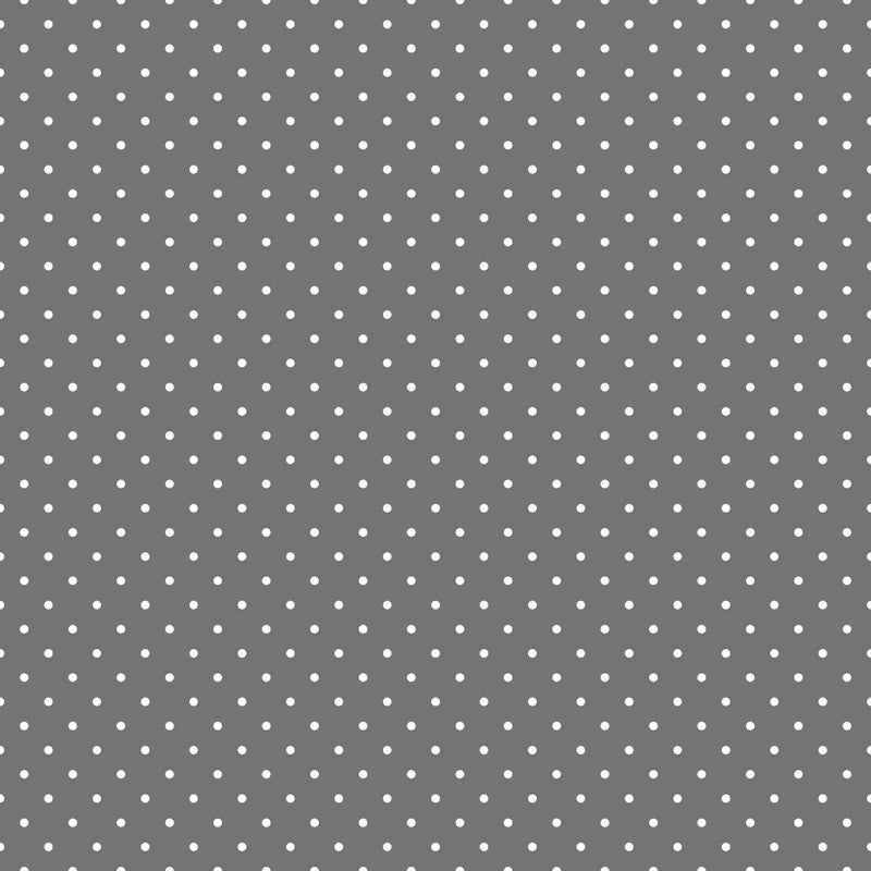 Spot On Reversal - Pewter - RM Coco - Fabric by the Yard