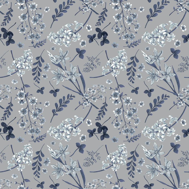 Wildflower Mono - Blue Streak - RM Coco - Fabric by the Yard