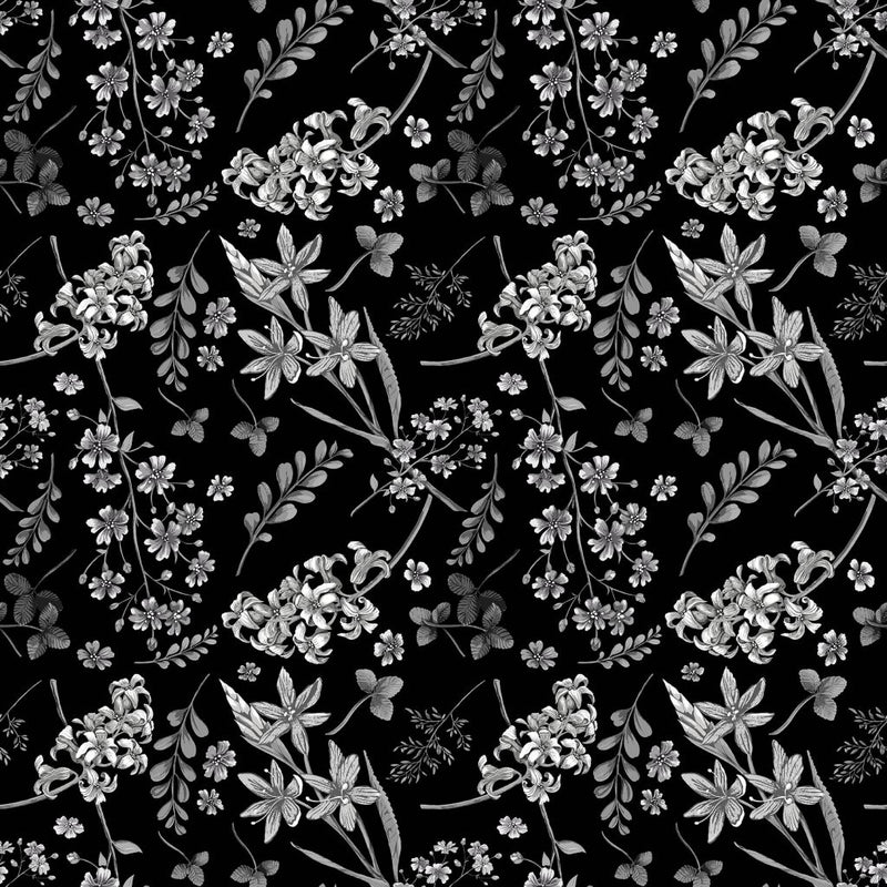 Wildflower Mono - Domino - RM Coco - Fabric by the Yard