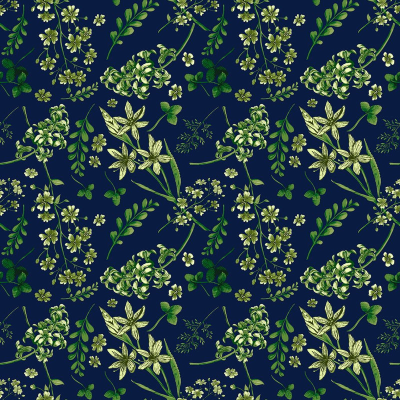 Wildflower Mono - Bluegrass - RM Coco - Fabric by the Yard
