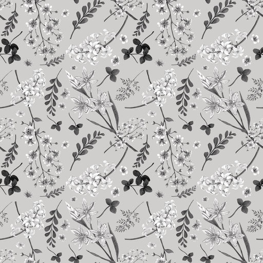 Wildflower Mono - Platinum - RM Coco - Fabric by the Yard