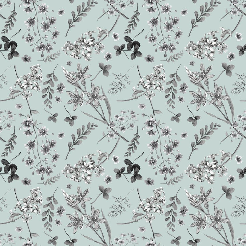 Wildflower Mono - Spa - RM Coco - Fabric by the Yard