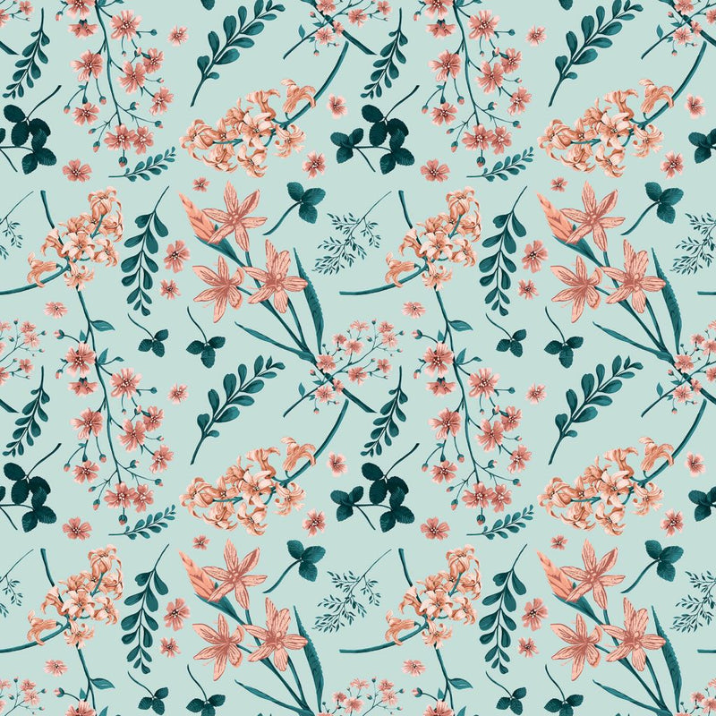 Wildflower Multi - Coral Fields - RM Coco - Fabric by the Yard