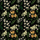 Wildflower Multi - Black Gold - RM Coco - Fabric by the Yard