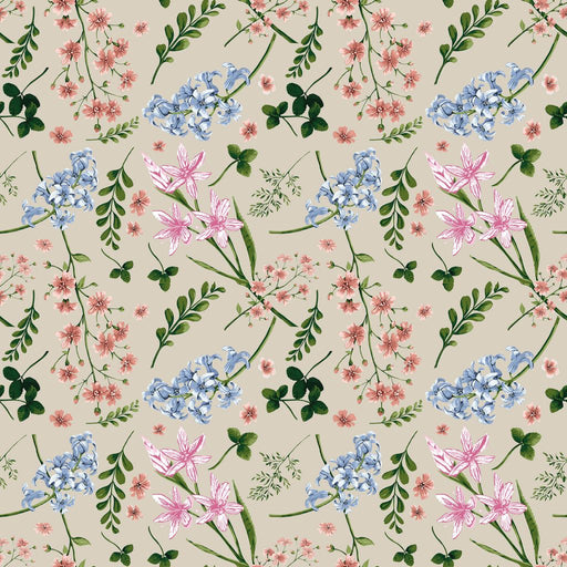 Wildflower Multi - Linen - RM Coco - Fabric by the Yard
