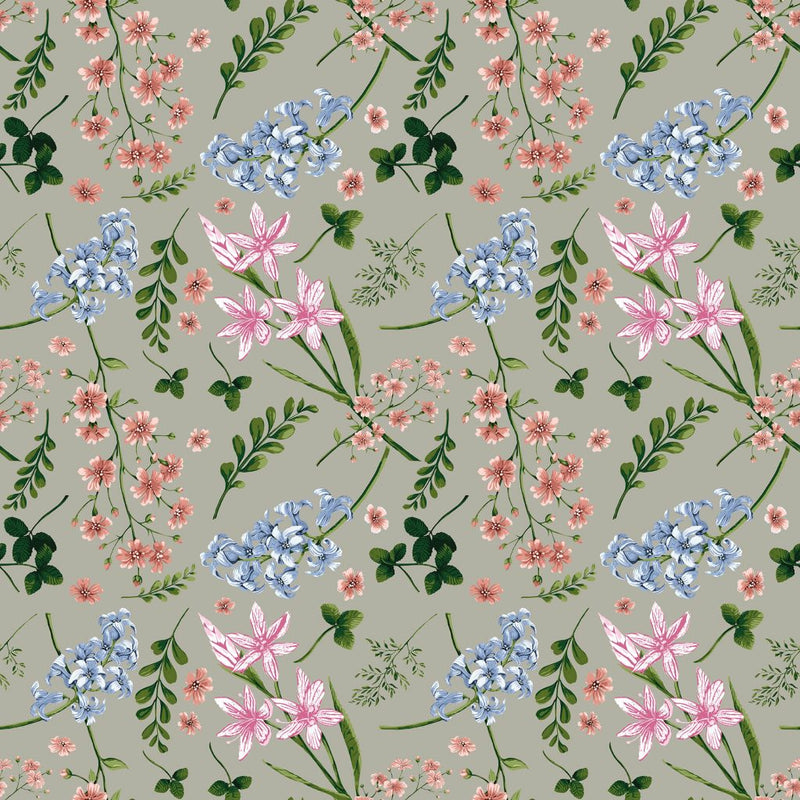 Wildflower Multi - Greige - RM Coco - Fabric by the Yard