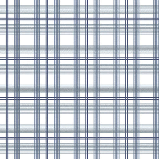 Cozy Plaid - Sapphire - RM Coco - Fabric by the Yard