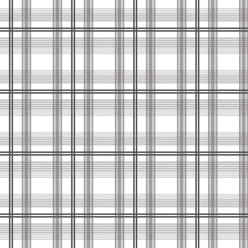 Cozy Plaid - Charcoal - RM Coco - Fabric by the Yard