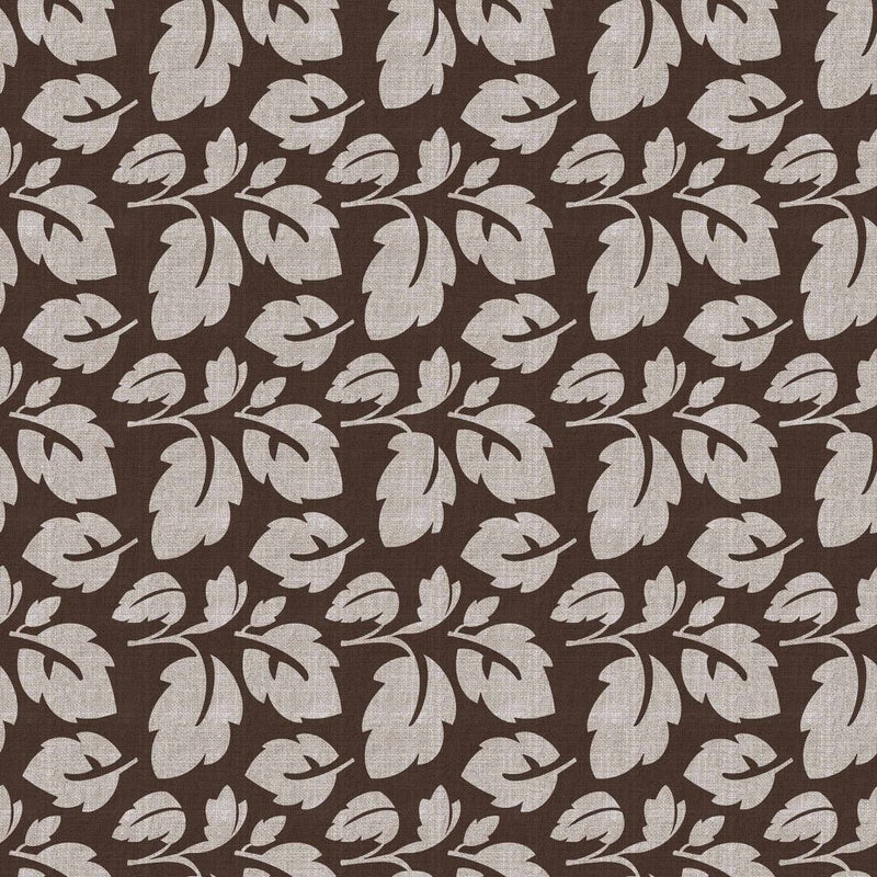 French Leaf - Chocolat - RM Coco - Fabric by the Yard