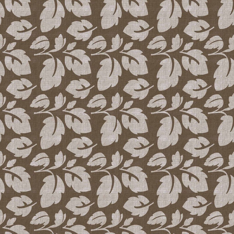 French Leaf - Greige - RM Coco - Fabric by the Yard