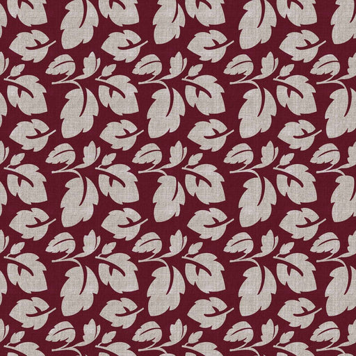 French Leaf - Bordeaux - RM Coco - Fabric by the Yard