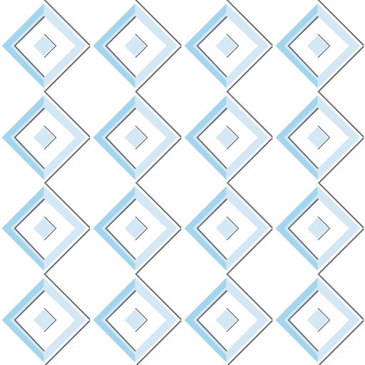 Harlequin Diamond - Blue Bell - RM Coco - Fabric by the Yard