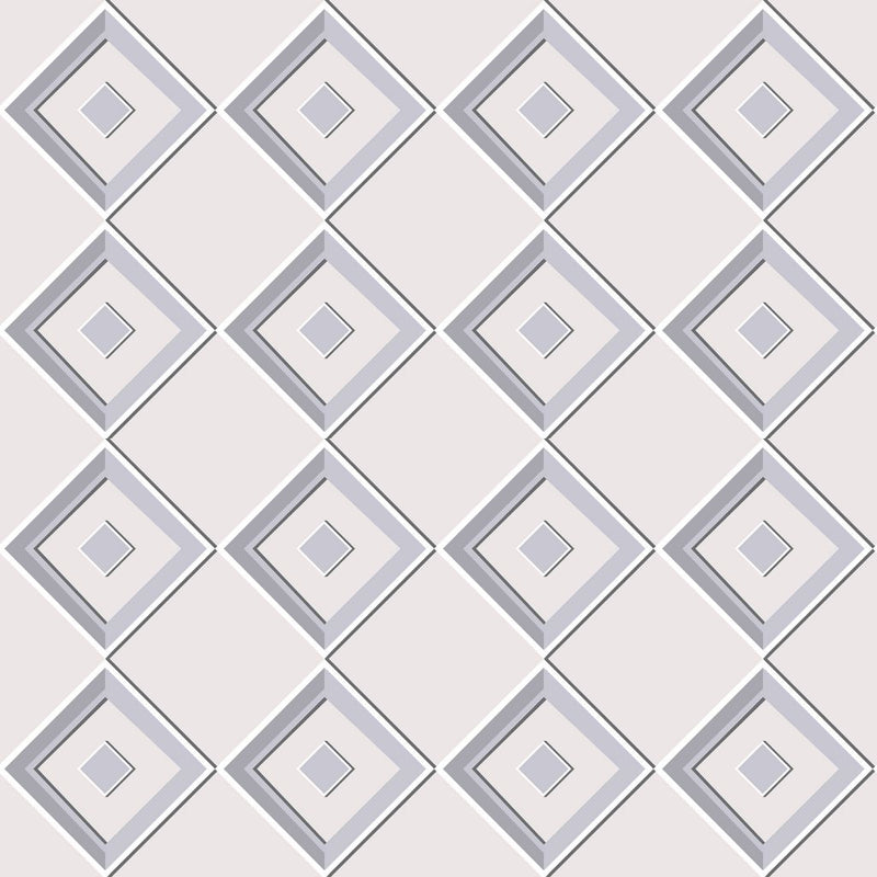 Harlequin Diamond - Sterling - RM Coco - Fabric by the Yard