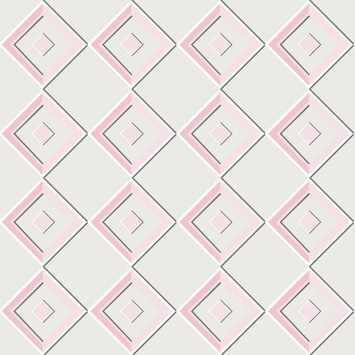 Harlequin Diamond - Rose Quartz - RM Coco - Fabric by the Yard