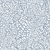 Leafy Reversal - Dusty Blue - RM Coco - Fabric by the Yard