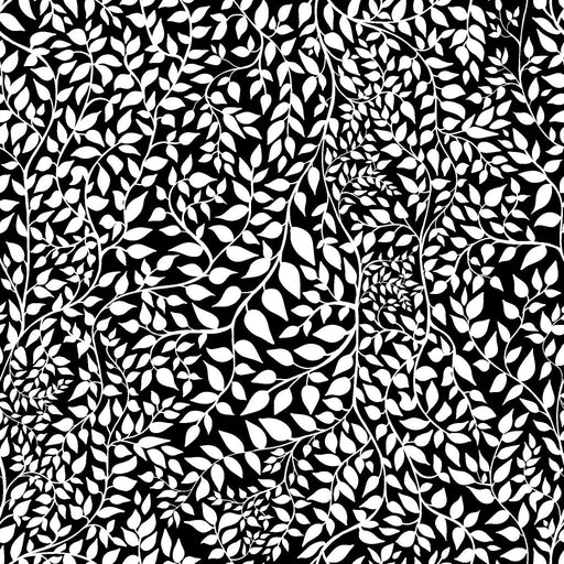 Leafy Reversal - Domino - RM Coco - Fabric by the Yard