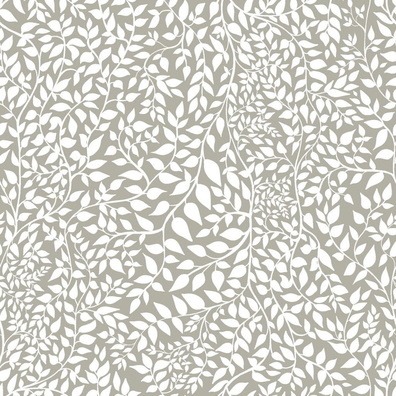 Leafy Reversal - Greige - RM Coco - Fabric by the Yard