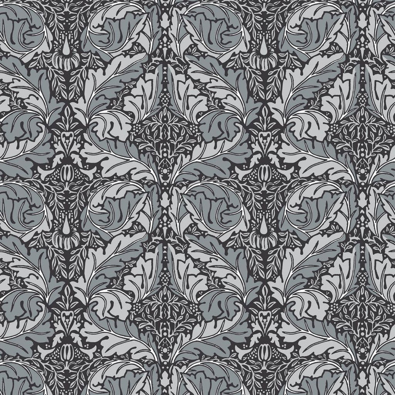 Oakwood Hall - Charcoal - RM Coco - Fabric by the Yard