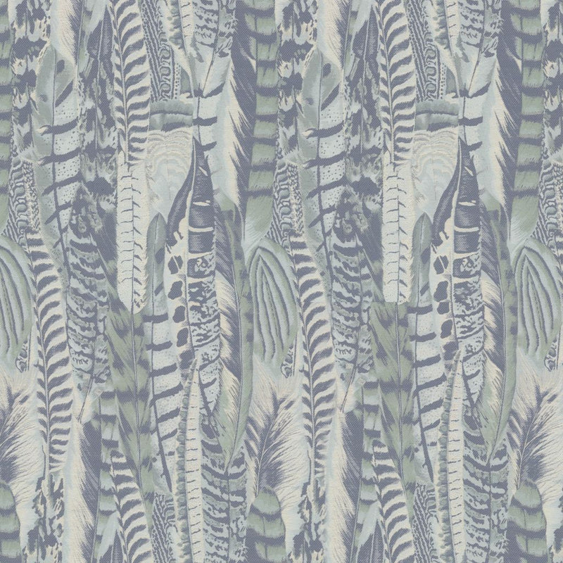 Feather In My Cap - Blue Jay - RM Coco - Fabric by the Yard