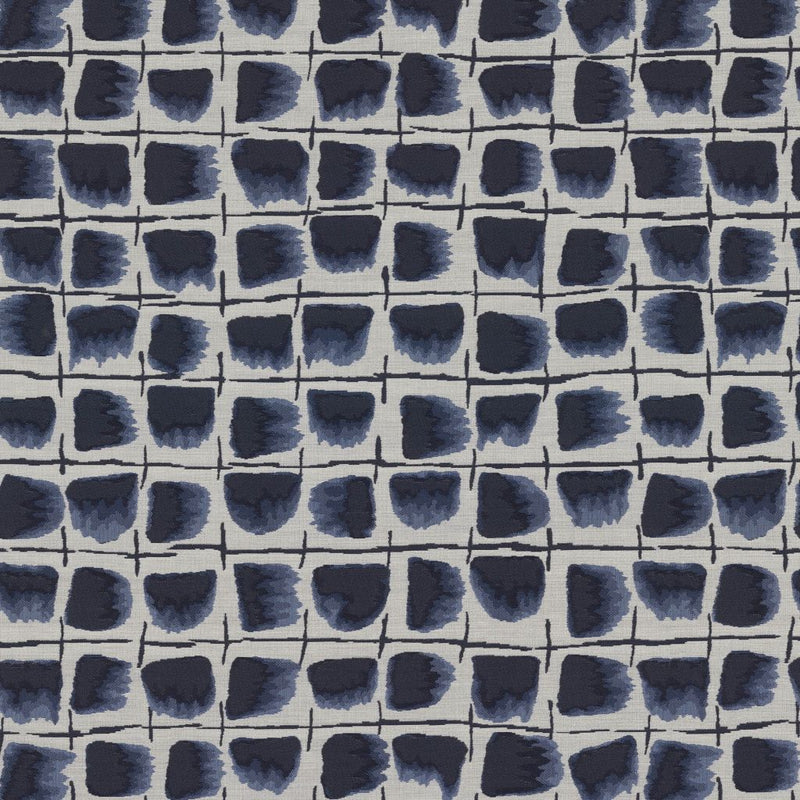 Painterly Check - Mood Indigo - RM Coco - Fabric by the Yard