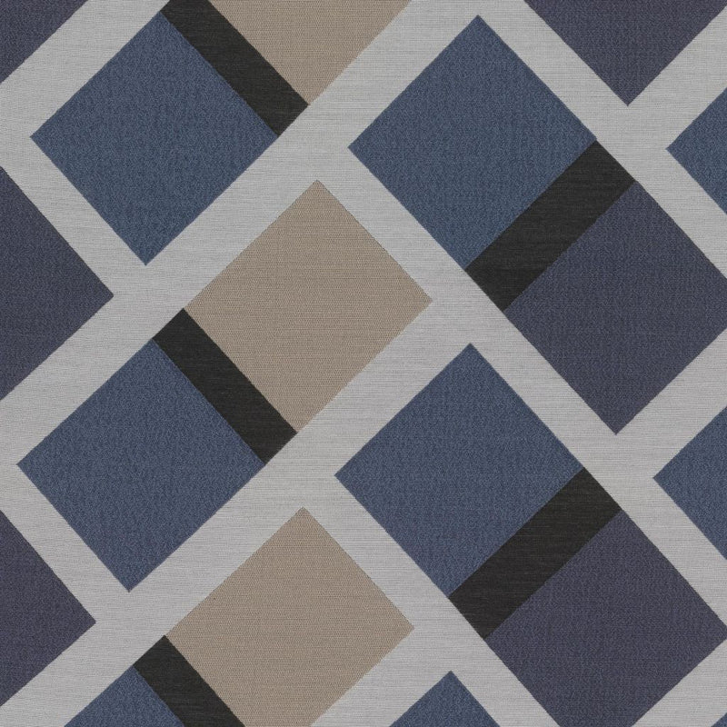 Pathway Trellis - Sapphire - RM Coco - Fabric by the Yard
