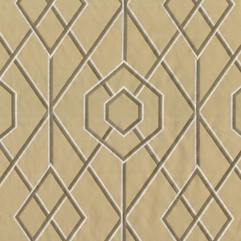 Diamond Fret - Golden Glow - RM Coco - Fabric by the Yard