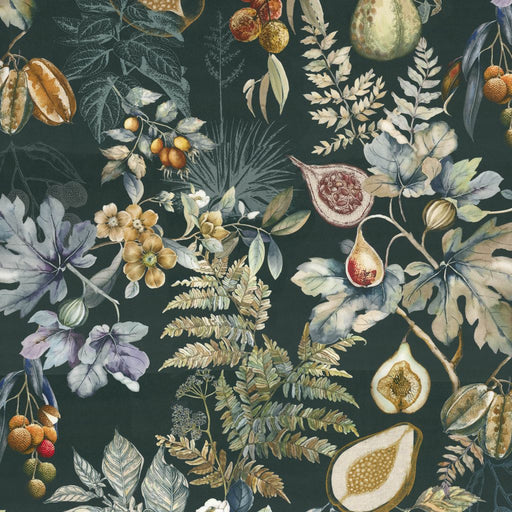 Botanical Study - Deep Forest - vertical repeat wrong on waterfall - RM Coco - Fabric by the Yard