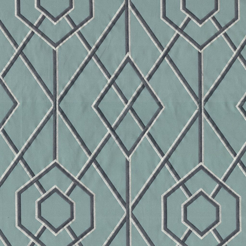 Diamond Fret - Jade - RM Coco - Fabric by the Yard