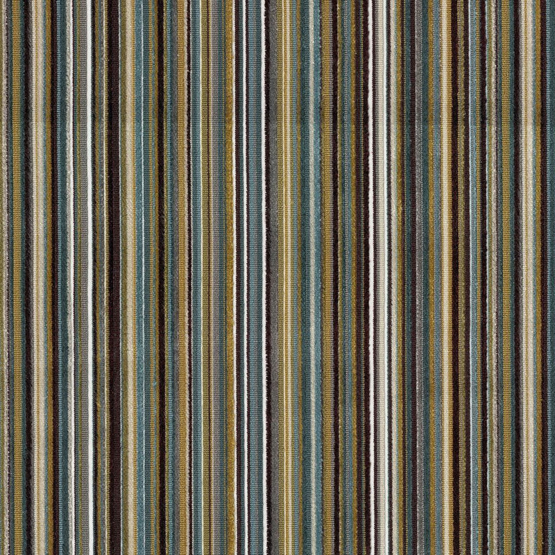 Savoy Stripe - Peacock - RM Coco - Fabric by the Yard