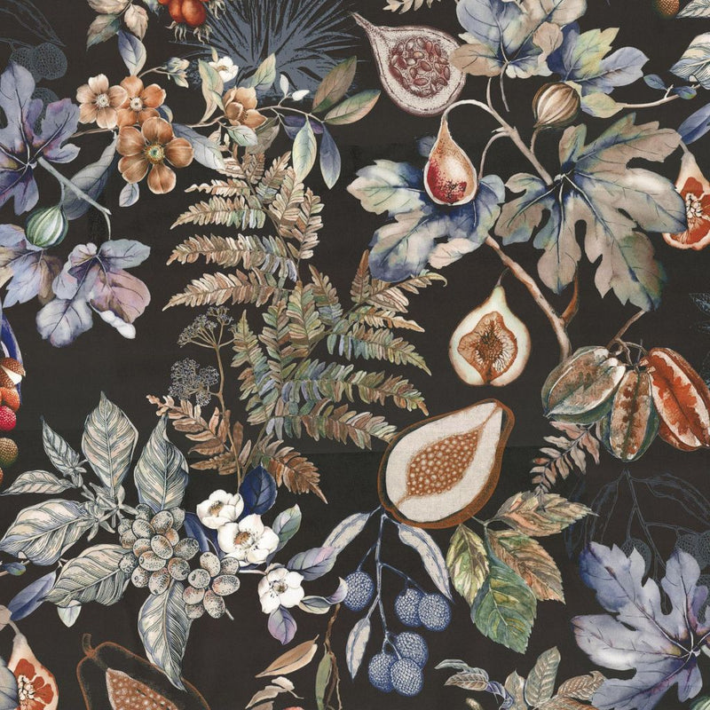 Botanical Study - Nightfall - vertical repeat wrong on waterfall - RM Coco - Fabric by the Yard