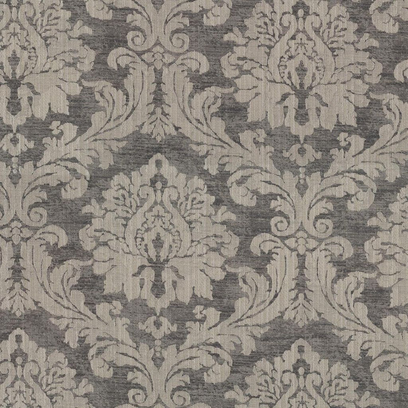 Essex Damask - Smoke - RM Coco - Fabric by the Yard
