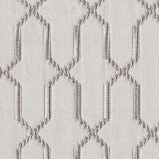 Nolita Trellis - Platinum - SATIN BACKGROUND IS FACE - SAMPLE ERROR - RM Coco - Fabric by the Yard