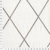 Diamond Trellis Sheer - Travertine - RM Coco - Fabric by the Yard
